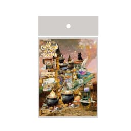 Etori Life Starburst Witchcraft Magic Furniture Pattern Vintage Stickers for Scrapbooking Supplies, Room Decoration, Photo Albums, Gift Box Packaging, Gift Paper Bags, Student Stationery, DIY Crafts, School Supplies, Children's Stickers