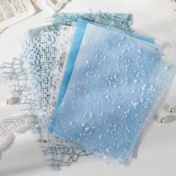16 Sheets/Bag Laser Cut Special Paper for Scrapbooking DIY, Junk Journal, Collage Decoration, Card Making Craft Supplies