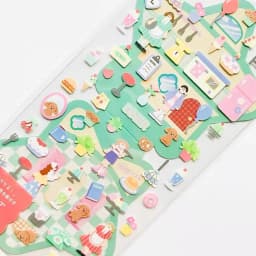 3pcs/6pcs Colorful My Room Miniature Scene Landscaping Stickers Scrapbook Decor Stationery DIY Journaling Stickers School Office