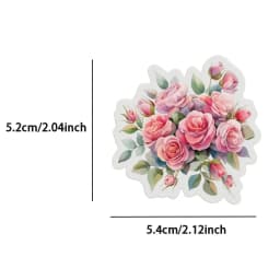 50/100PCS Butterfly Flower Exquisite Stickers Cartoon Color High Beauty Handbooks Phone Cases Laptop Tablets Decorative Stickers