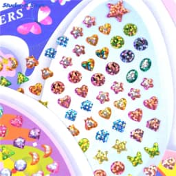 1Sheet Crystal Stickers Earring Cartoon Reward Wonderful Kindergarten Face Stickers Children Ear Reward Stick Boy Girl Stickers