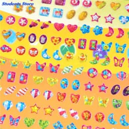 1Sheet Crystal Stickers Earring Cartoon Reward Wonderful Kindergarten Face Stickers Children Ear Reward Stick Boy Girl Stickers