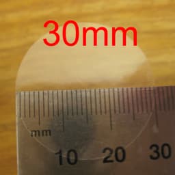200pcs Transparent PVC Sealing Sticker 13mm 25mm 30mm 50mm Clear Vinyl Label Glossy Surface Tear Resistant Shining Decoration