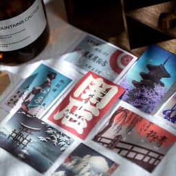 50 Japanese style series Scenery&Art Paintings Stationery Stickers Book Aesthetic Landscape Cute Bullet Journaling Decor Sticker