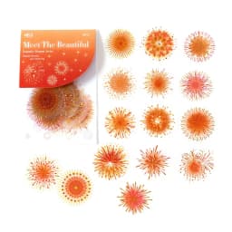 30pcs/bag PET Hot Stamping Laser Stickers Romantic Instant Series Aesthetic Scrapbooking Materials