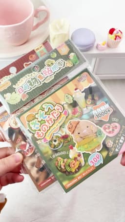 30 Pcs Japanese Stationery Sticker Book Cartoon for Laptop Journal Scrapbooking Creative Decorative Stickers Aesthetic Handmade