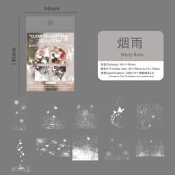 20pcs/lot Kawaii Stationery Stickers It's raining today Diary Decorative Mobile Stickers Scrapbooking DIY Craft Stickers