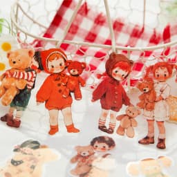 30pcs/1lot Kawaii Scrapbook Stickers A Little Paradise Junk Journal Gold Planner Stationery Planner Decorative