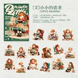 30pcs/1lot Kawaii Scrapbook Stickers A Little Paradise Junk Journal Gold Planner Stationery Planner Decorative