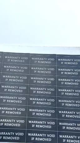 80pcs 25x10mm WARRANTY VOID IF REMOVED Brittle Paper Security Seal Open Indicator Tamper Evident Removal Proof Protection Band