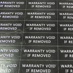 80pcs 25x10mm WARRANTY VOID IF REMOVED Brittle Paper Security Seal Open Indicator Tamper Evident Removal Proof Protection Band