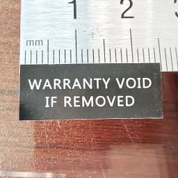 80pcs 25x10mm WARRANTY VOID IF REMOVED Brittle Paper Security Seal Open Indicator Tamper Evident Removal Proof Protection Band