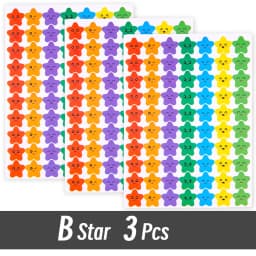 4200 Sheet Heart/Circle/Stars Reward Sign Stickers Pack DIY Skateboard Suitcase Stationery Decals Decor Phone Laptop Gift Toys