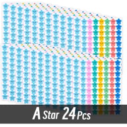 4200 Sheet Heart/Circle/Stars Reward Sign Stickers Pack DIY Skateboard Suitcase Stationery Decals Decor Phone Laptop Gift Toys
