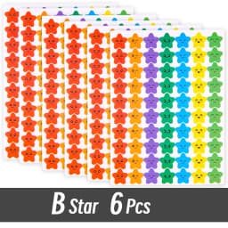 4200 Sheet Heart/Circle/Stars Reward Sign Stickers Pack DIY Skateboard Suitcase Stationery Decals Decor Phone Laptop Gift Toys