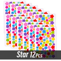 4200 Sheet Heart/Circle/Stars Reward Sign Stickers Pack DIY Skateboard Suitcase Stationery Decals Decor Phone Laptop Gift Toys