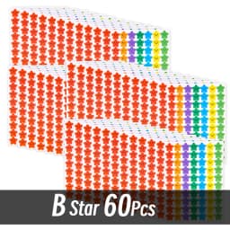 4200 Sheet Heart/Circle/Stars Reward Sign Stickers Pack DIY Skateboard Suitcase Stationery Decals Decor Phone Laptop Gift Toys
