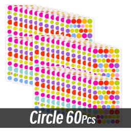4200 Sheet Heart/Circle/Stars Reward Sign Stickers Pack DIY Skateboard Suitcase Stationery Decals Decor Phone Laptop Gift Toys