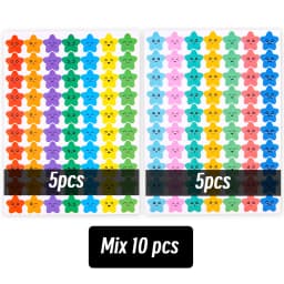 4200 Sheet Heart/Circle/Stars Reward Sign Stickers Pack DIY Skateboard Suitcase Stationery Decals Decor Phone Laptop Gift Toys