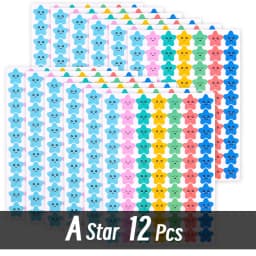 4200 Sheet Heart/Circle/Stars Reward Sign Stickers Pack DIY Skateboard Suitcase Stationery Decals Decor Phone Laptop Gift Toys