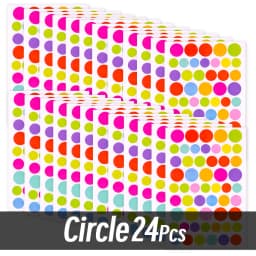 4200 Sheet Heart/Circle/Stars Reward Sign Stickers Pack DIY Skateboard Suitcase Stationery Decals Decor Phone Laptop Gift Toys