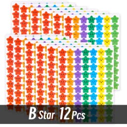 4200 Sheet Heart/Circle/Stars Reward Sign Stickers Pack DIY Skateboard Suitcase Stationery Decals Decor Phone Laptop Gift Toys