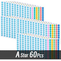 4200 Sheet Heart/Circle/Stars Reward Sign Stickers Pack DIY Skateboard Suitcase Stationery Decals Decor Phone Laptop Gift Toys