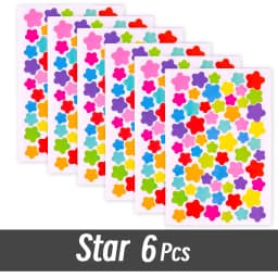 4200 Sheet Heart/Circle/Stars Reward Sign Stickers Pack DIY Skateboard Suitcase Stationery Decals Decor Phone Laptop Gift Toys