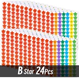 4200 Sheet Heart/Circle/Stars Reward Sign Stickers Pack DIY Skateboard Suitcase Stationery Decals Decor Phone Laptop Gift Toys