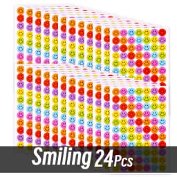 4200 Sheet Heart/Circle/Stars Reward Sign Stickers Pack DIY Skateboard Suitcase Stationery Decals Decor Phone Laptop Gift Toys