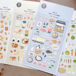 Korean Import Suatelier Farm Fish Market Baking Sticker Scrapbooking Diy Journaling Diary Decor Stationery Sticker School Gift