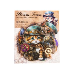 20pcs/1lot kawaii Stationery Stickers steam town Diary Planner junk journal Decorative Scrapbooking