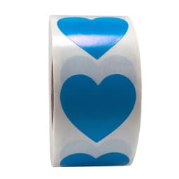 Heart Red Stickers seal labels 50-500pcs Labels stickers scrapbooking for Package and wedding decoration stationery sticker