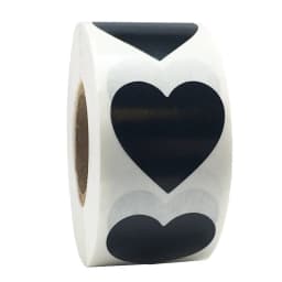 Heart Red Stickers seal labels 50-500pcs Labels stickers scrapbooking for Package and wedding decoration stationery sticker