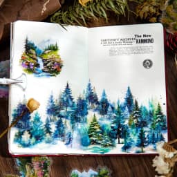 30pcs/1lot Kawaii Stationery Stickers twilight forest Junk Journaling Decorative Mobile Scrapbooking for stickers Scrapbook