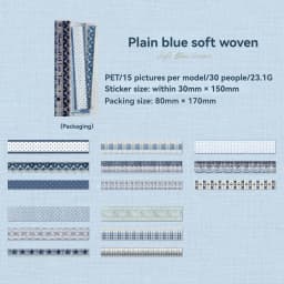 Etori Life Handmade Lace Series 30Pcs/Bag Vintage Lace Strip Stickers Pastoral Floral Artistic Journal Collage Decorative Strips for Children's Gift Paper Bags, Notebooks, Suitcases, Handmade Scrapbooking Supplies, Stamp Albums, DIY Artwork, Vintage Parties, Diaries, Pencil Cases, Stationery Stickers