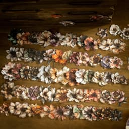 100 Sheets Vintage Flowers PET Sticker Package Plant Theme DIY Diary Background Decoration Album Scrapbooking Stickers