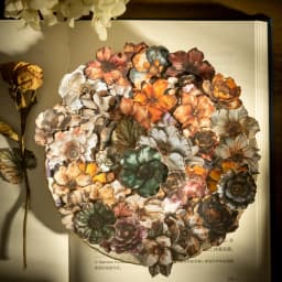100 Sheets Vintage Flowers PET Sticker Package Plant Theme DIY Diary Background Decoration Album Scrapbooking Stickers
