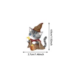 50PCS Magical Cat Cafe Stickers Exquisite Animal Handbooks Mobile Phone Cases Laptops Suitcases Transparent Waterproof Stickers