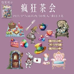 30pcs/lot Kawaii Stationery Stickers Nostalgia letterhead Diary Planner Decorative Sticker Scrapbooking Journal DIY Craft
