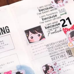 69pcs Boys Girls Cartoon Characters Stickers Cute Diary Ins Hearts Decorative Materials Kawaii Stickers Stationery