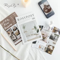 Rosy Posy 20 Page Notebook Sticker Set INS Style Vintage Cartoon Bear Decoration Stickers Post Diary Journal Album Gift A6786