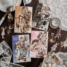 30sheets/lot Kawaii Stationery Stickers Starry Sleep Fairy Tale Junk Journal Paper stickers Planner Decorative stickers