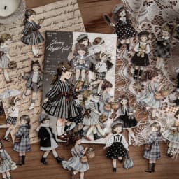 30sheets/lot Kawaii Stationery Stickers Starry Sleep Fairy Tale Junk Journal Paper stickers Planner Decorative stickers