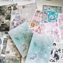 32piece/book Korean Ins Cute Sticker for Phone Camera Journal Postcard DIY Collage Kawaii Decoration Sticker Gift