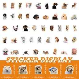 10/100/1000Pcs Funny Dog Stickers Cartoon Cute Decals Toy Guitar Phone Bicycle Laptop Notebook Luggage Car Graffiti Kids Sticker