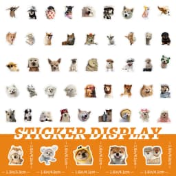 10/100/1000Pcs Funny Dog Stickers Cartoon Cute Decals Toy Guitar Phone Bicycle Laptop Notebook Luggage Car Graffiti Kids Sticker