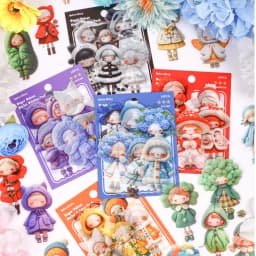 20pcs/lot Kawaii Stationery Stickers Sugar velvet Diary Planner Decorative Mobile Stickers Scrapbooking DIY Craft Stickers