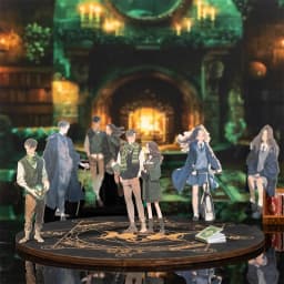 Journal GO 15pcs Magic Academy Fashion Characters Stickers for DIY Journaling Scrapbooking Planner Gucha Decorative Decals