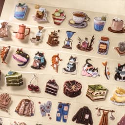 Journal GOo 3.5x200cm Vintage Leisure Time Collage Tape Sticker Creative DIY Journal Scrapbooking Planner Card Craft Making